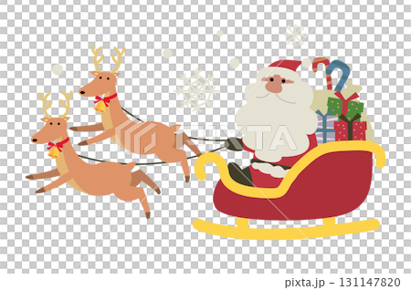 可愛い手書き風クリスマスイラスト素材 131147820