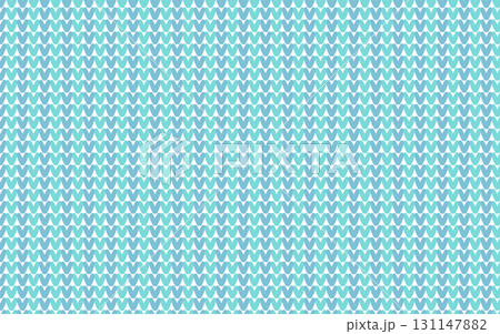 北欧風ブルーのニット模様　背景イラスト 131147882