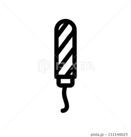 Simple black vector icon with a theme tampon 131148025