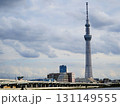 隅田川から望むスカイツリー 131149555