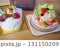 こどもの日の祝いと誕生日を彩る2つのデコレーションケーキ 131150209