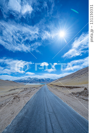 High-Altitude Desert River Landscape High-Altitude Desert River Landscape 131150331