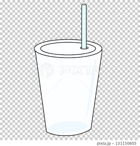 プラ　カップ　ストロー　シンプル 131150605