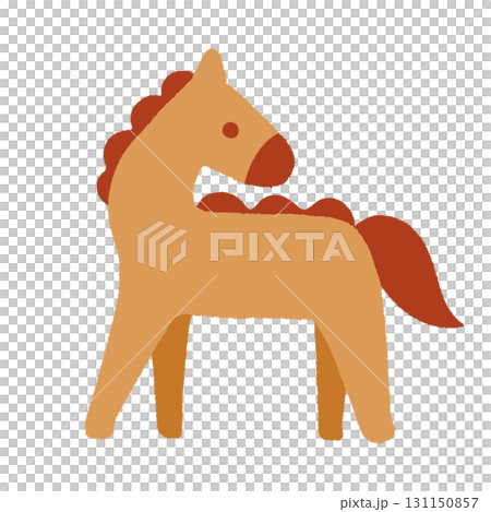 馬　(茶色・赤) 131150857