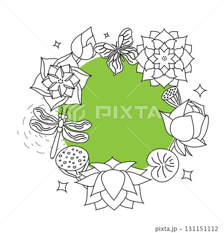 Rose flower logo with circle badge template Rose flower logo with circle badge template 131151112