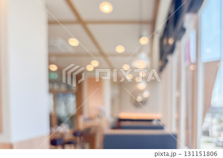 Japanese restaurant interior abstract blurred background 131151806