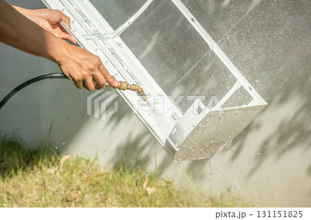 air conditioning cleaning service with water spray air conditioning cleaning service with water spray 131151825