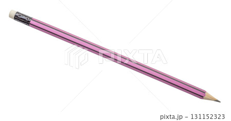 Purple pencil isolated on white background close up Purple pencil isolated on white background close up 131152323