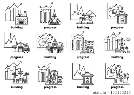 image is a series of buildings and construction sites 131153216