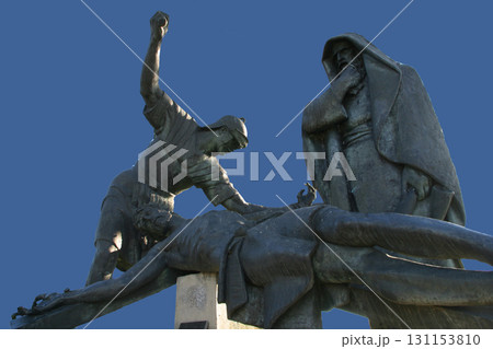 11th Stations of the Cross, Crucifixion: Jesus is nailed to the cross, Basilica of the Assumption of Virgin Mary in Marija Bistrica, Croatia 131153810