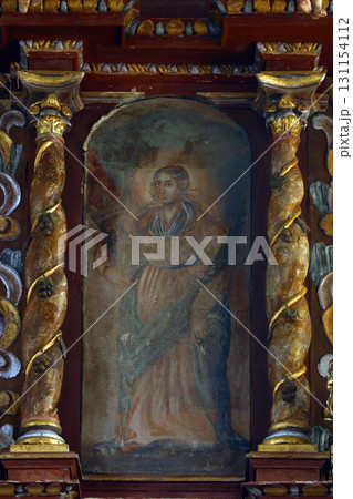 St. Barbara altarpiece at St. Andrew's Church in Laz, Croatia St. Barbara altarpiece at St. Andrew's Church in Laz, Croatia 131154112