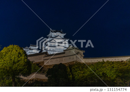 夜の姫路城－世界遺産の幻想的な風景 131154774