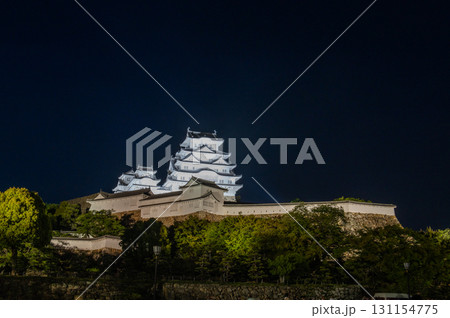夜の姫路城－世界遺産の幻想的な風景 131154775
