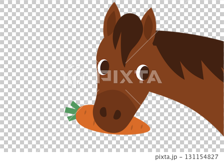 可愛的馬圖材料 131154827