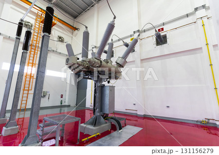 Electric power generator at a power plant Electric power generator at a power plant 131156279