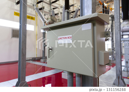 Electric power generator at a power plant Electric power generator at a power plant 131156288