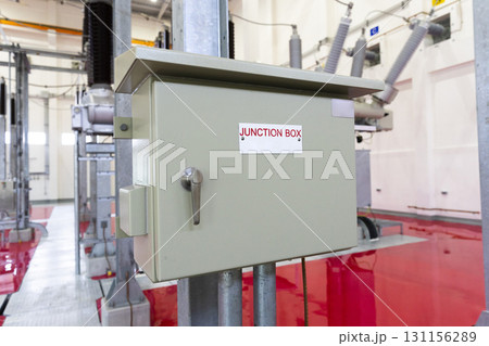 Electric power generator at a power plant Electric power generator at a power plant 131156289
