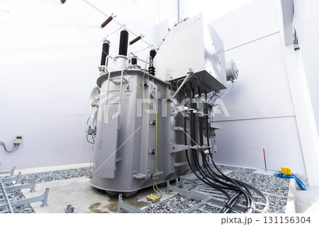 Electrical power station in power plant. Electrical power station in power plant. 131156304