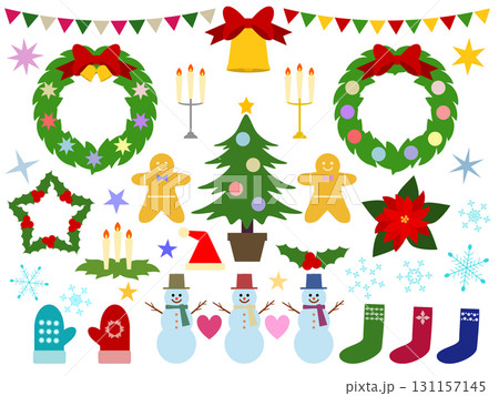 クリスマスのかわいいイラスト素材セット(行事11) クリスマスのかわいいイラスト素材セット(行事11) 131157145