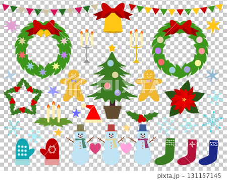 クリスマスのかわいいイラスト素材セット(行事11) クリスマスのかわいいイラスト素材セット(行事11) 131157145