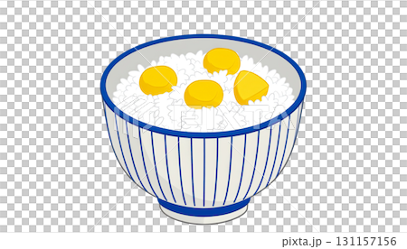 Chestnut rice illustration (autumn flavor) Chestnut rice illustration (autumn flavor) 131157156