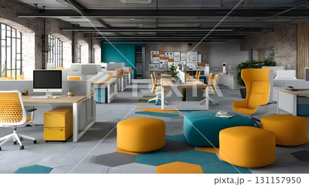 innovation hub workspace colorful design modern furniture innovation hub workspace colorful design modern furniture 131157950