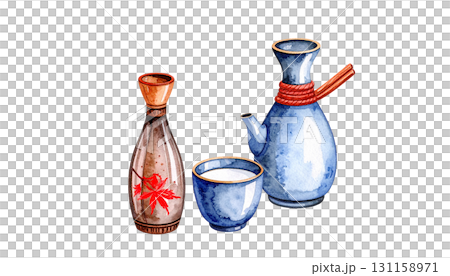 酒瓶的插畫素材 131158971