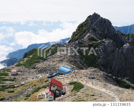 木曾駒ヶ岳_中岳から見た乗越浄土_9月 木曾駒ヶ岳_中岳から見た乗越浄土_9月 131159635
