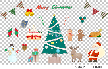 可愛いクリスマスの素材セット 可愛いクリスマスの素材セット 131160009