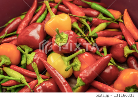hot peppers pattern red and green assorted vegetables background hot peppers pattern red and green assorted vegetables background 131160333