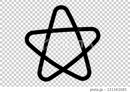 星のシンプルな手描きイラスト08 131161085