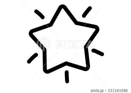 星のシンプルな手描きイラスト09 星のシンプルな手描きイラスト09 131161086