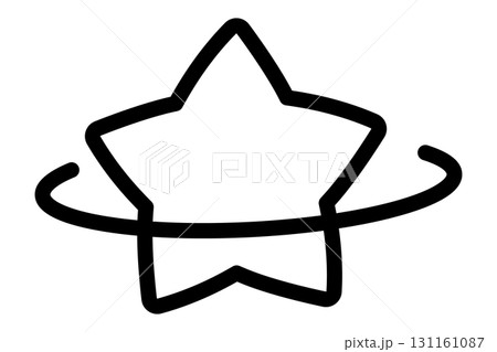 星のシンプルな手描きイラスト10 131161087