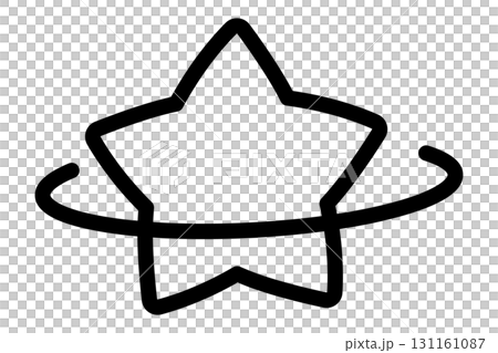 星のシンプルな手描きイラスト10 131161087