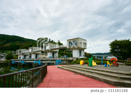 諏訪湖の水門 131161188