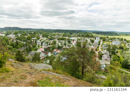 Panorama of Sortavala from the top of the mountain, Karelia 131161194
