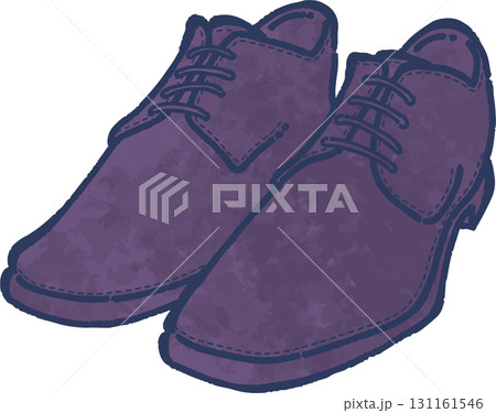メンズの革靴のイラスト 131161546
