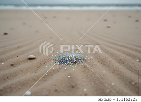 Glittering Sands: A Tiny Treasure on the Beach 131162225