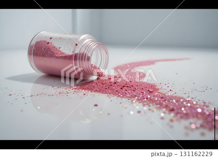 Spilled Pink Glitter: A Sparkle of Joy 131162229