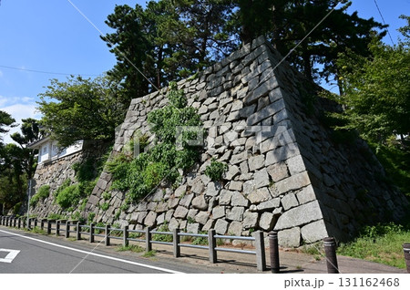 丑寅櫓と北多門櫓跡の石垣（津城） 131162468