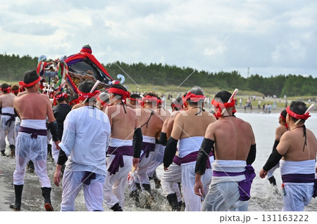 大原はだか祭りの汐ふみ　千葉 131163222