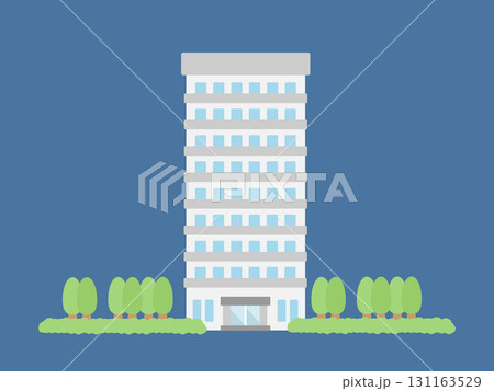 タワーマンション 高層ビル 建物 イラスト 131163529