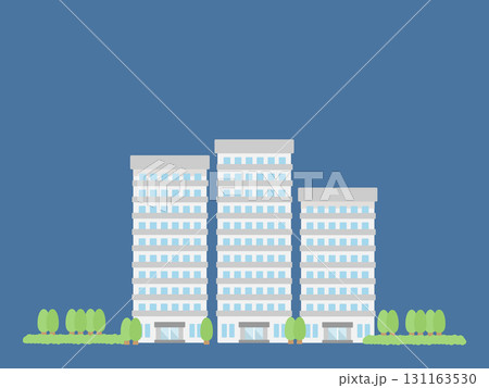 マンション 高層ビル 街並み 建物 イラスト マンション 高層ビル 街並み 建物 イラスト 131163530