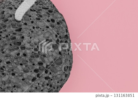 Black pumice stone 131163851