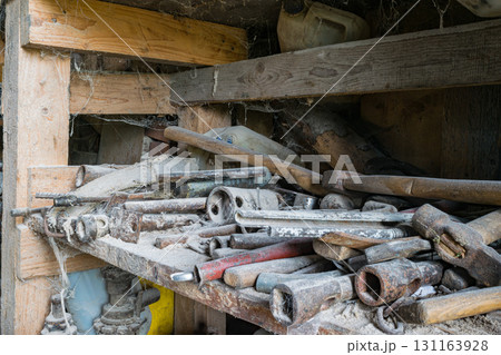 Set of rural metal tools Set of rural metal tools 131163928
