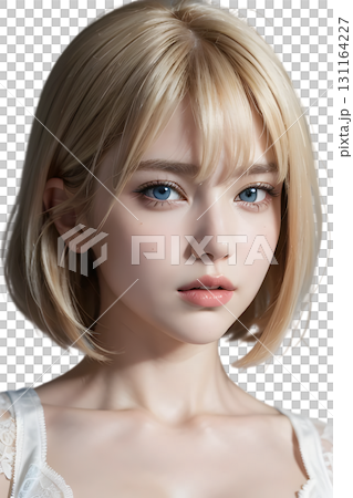 Natural beauty portrait of a blonde woman with blue eyes and clear skin Natural beauty portrait of a blonde woman with blue eyes and clear skin 131164227