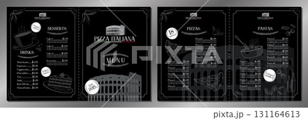 Italian pizza and pasta menu - 2x letter format Italian pizza and pasta menu - 2x letter format 131164613