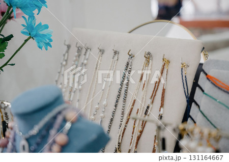 A variety of custom handmade jewelry 131164667