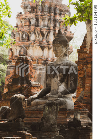 Wat Mahathat temple during early evening time in Thailand 131164799