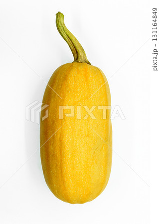 Yellow spaghetti squash isolated on white background 131164849